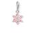 Charm Pendant Pink Crystal Flower