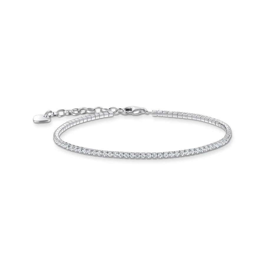 Bracelet With Small, White Zirconia Stones