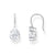 Earrings With White Drop-shaped Zirconia