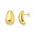 Ear Studs In Drop Shape Gold