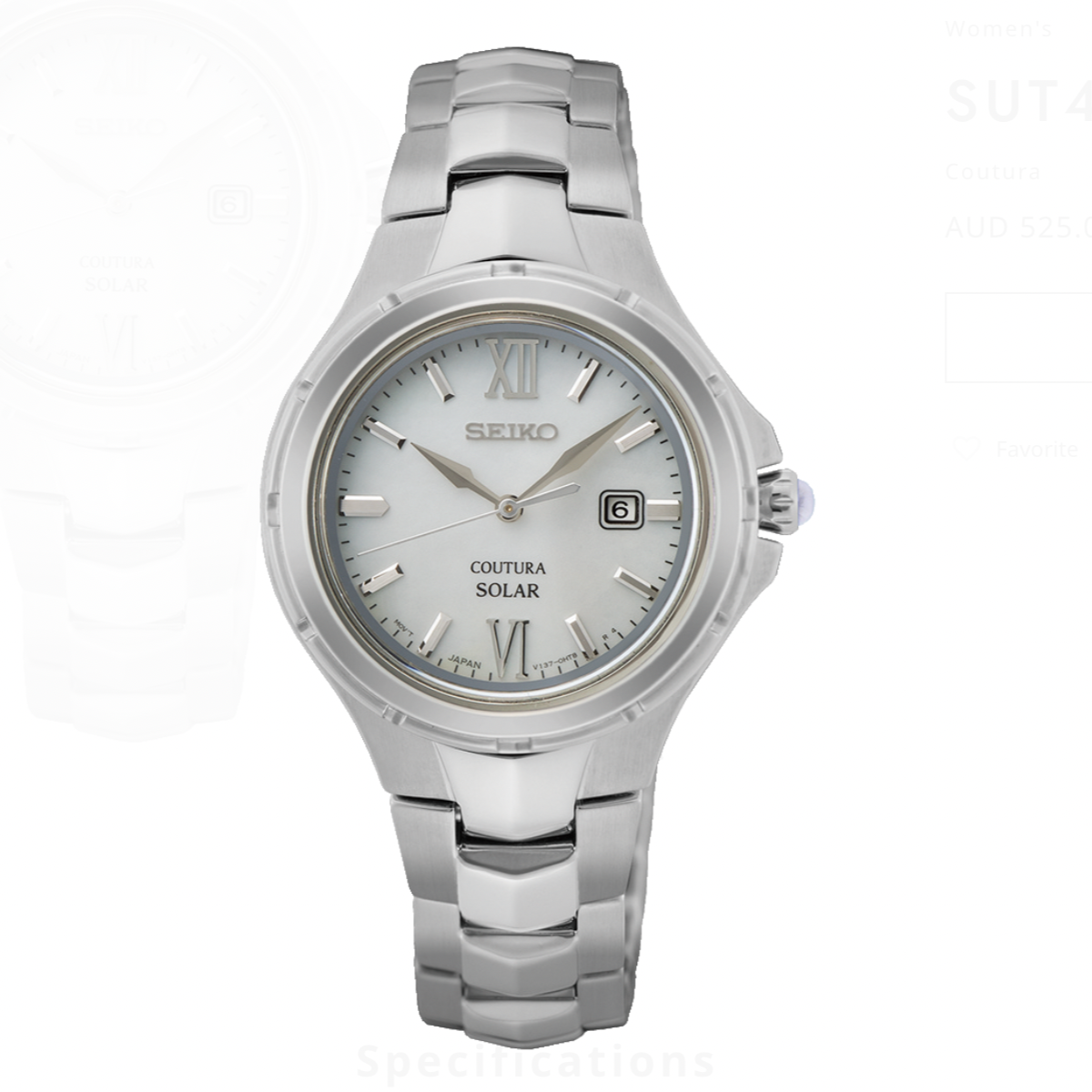 Seiko ladies coutura solar diamond clearance watch