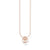 Necklace Tree of Love White Stones Rose Gold